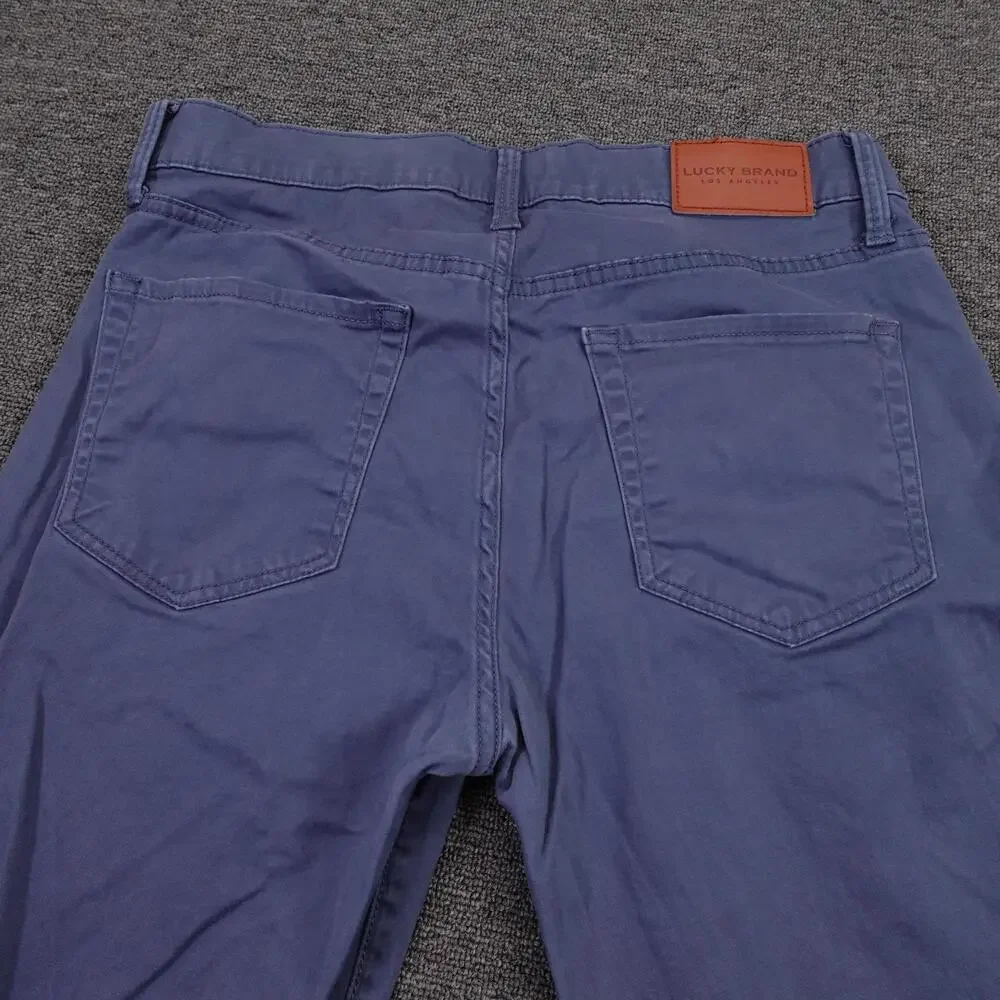 Lucky Brand 121 Slim Straight Jeans Mens 32x32 Blue Medium Wash Stretch Denim